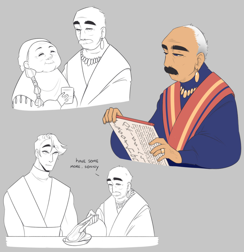 Grandpa Haan by Looji