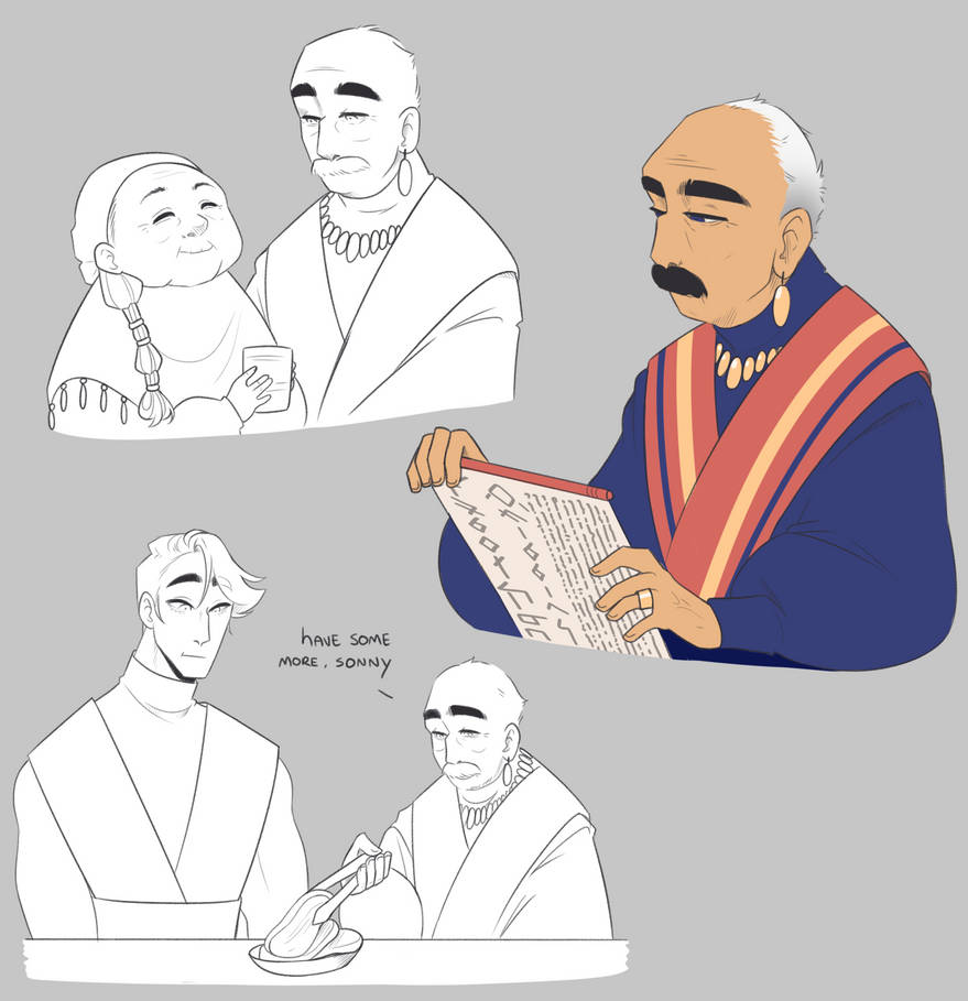 Grandpa Haan by Looji