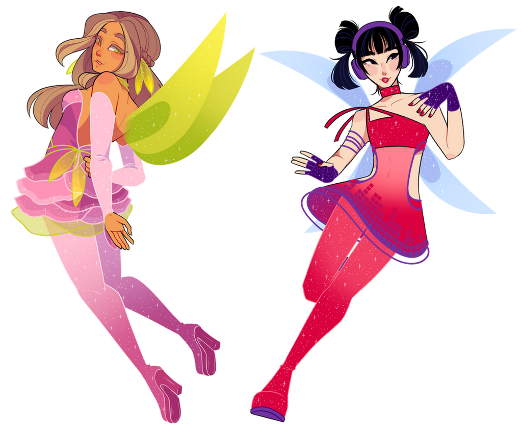 Winx redesigns part 2 + SPEEDPAINT by looji on DeviantArt