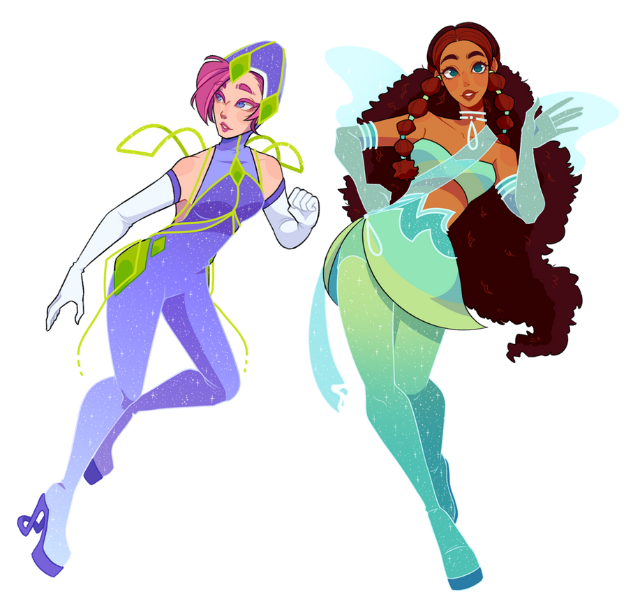 Winx redesigns part 3 + SPEEDPAINT by looji on DeviantArt