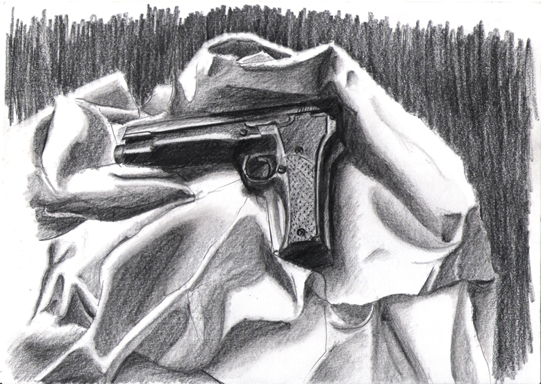 Cloth Study with Toy Gun