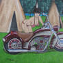 indian motorcycle and girl