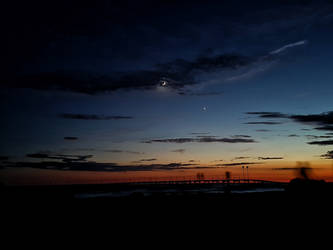 Moon and Venus