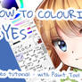 Video TUTORIAL colouring eyes [paint tool sai]