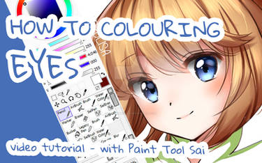 Video TUTORIAL colouring eyes [paint tool sai]