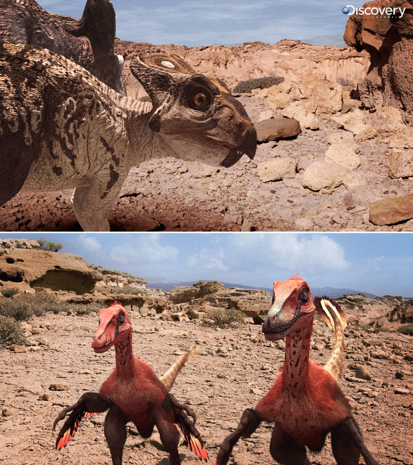 Protoceratops Velociraptor DR by Swordlord3d on DeviantArt