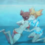 Yuu x Haruka Underwater Kiss