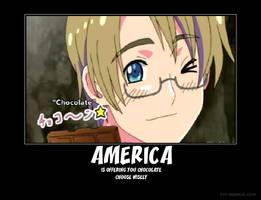 Hetalia America Hershey poster