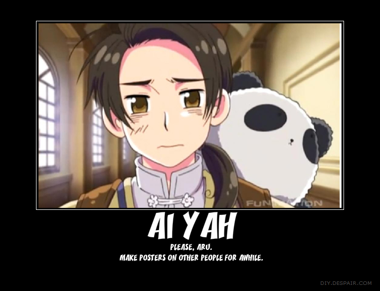 Hetalia China poster Ai Yah