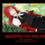 Grell is Sleeeping Poster