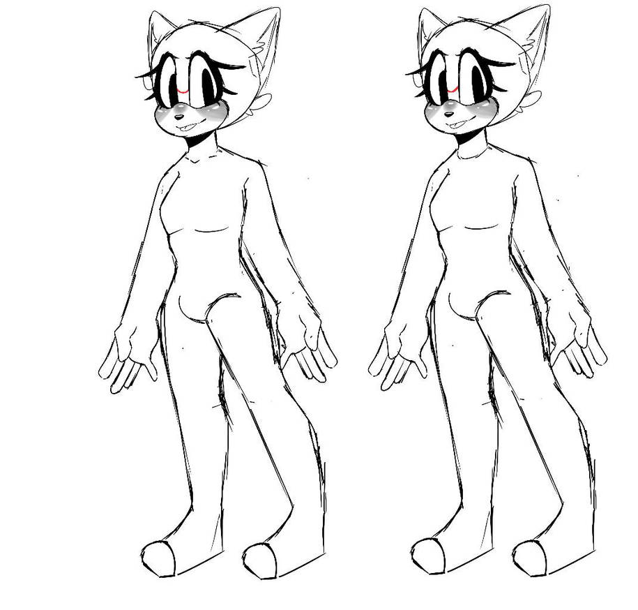Body Base Rcat Ref Free Reference base by MissSam34 on DeviantArt