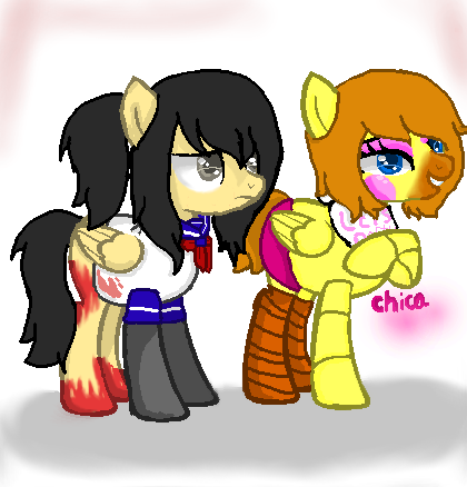 chica and yandere chan (art block)