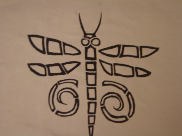 tribal Dragon- Butter fly