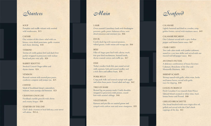 Bask Bey Menu Back Bay dinner menu 2 by zepa09 on DeviantArt