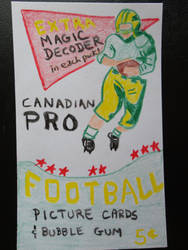 Vintage Wax Pack Football Cards