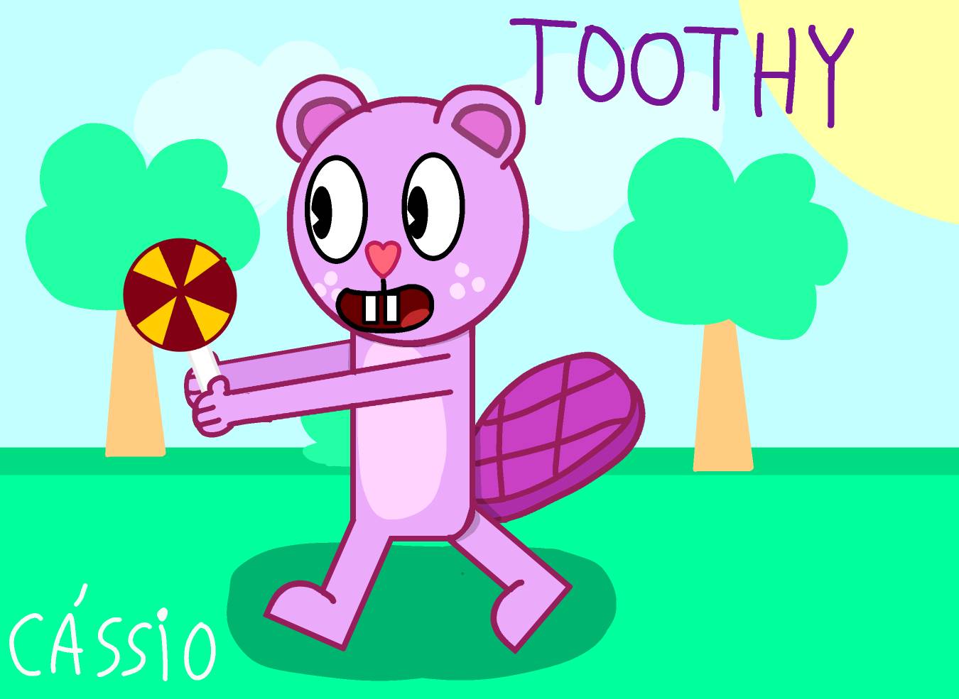 Htf toothy fan art by Cassiothebunny14 on DeviantArt
