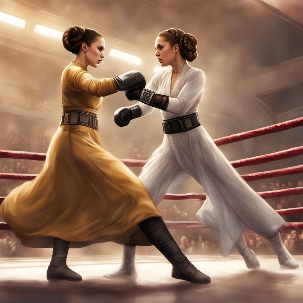 Princess Leia vs Padm Amidala boxing by Gigachad8909111 on DeviantArt