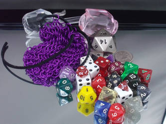 Purple dice bag by Pharewings