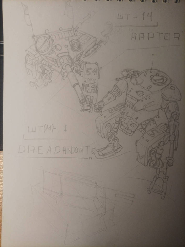Mech raptor and dreadnought by FANK0 on DeviantArt