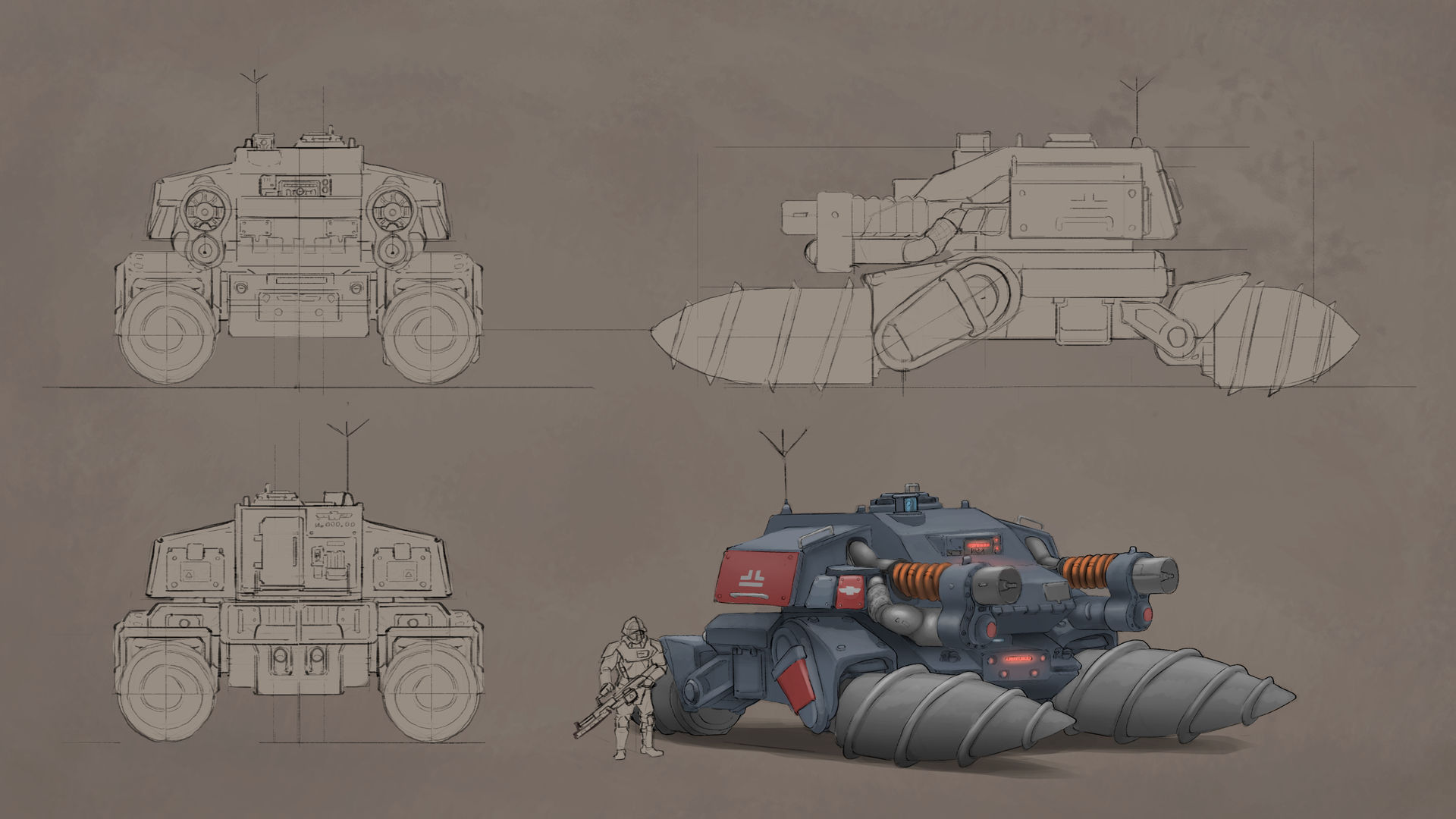 Tank drawing SW-E Ripper by FANK0 on DeviantArt