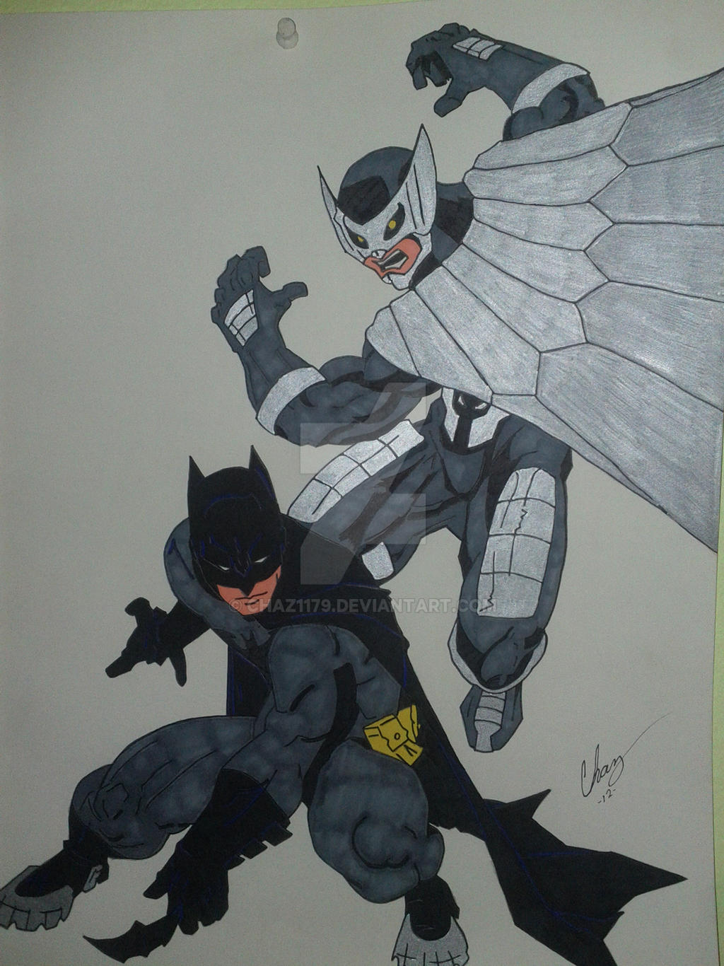 Batman Vs. Owlman by chaz1179 on DeviantArt
