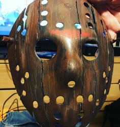 Wooden Jason Voorhees mask