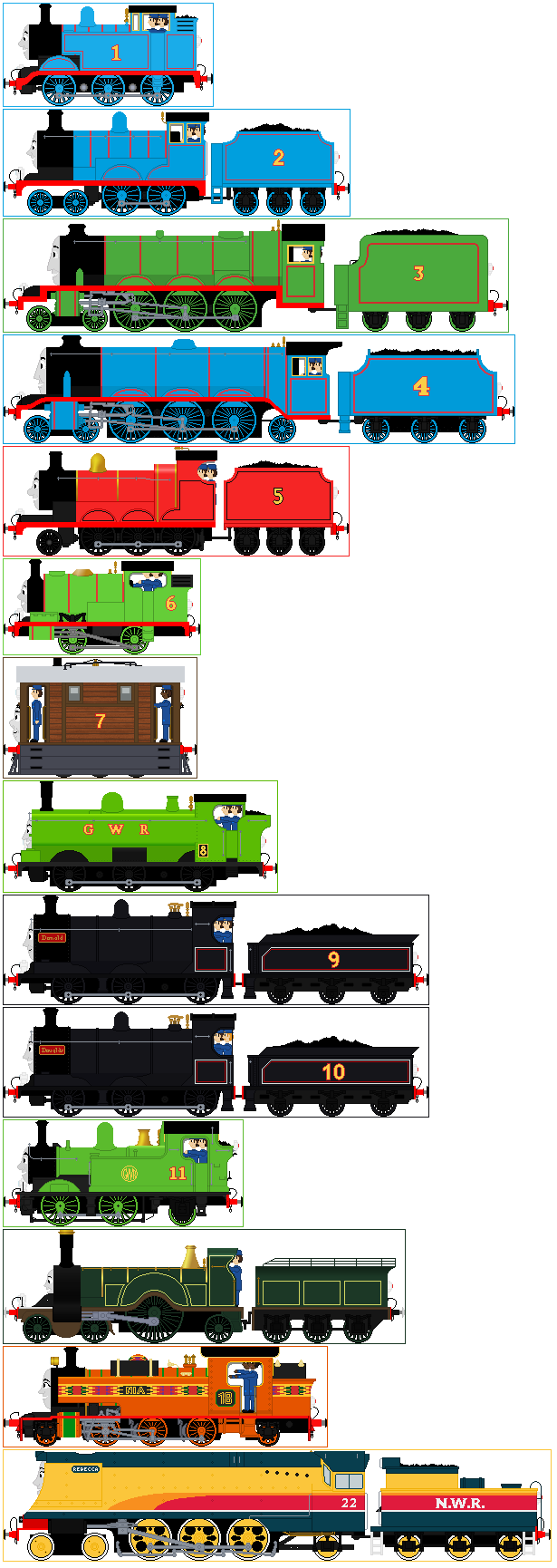 The Whole Steam Team Sprite by BlueMaxJrBirdsTAFFan on DeviantArt