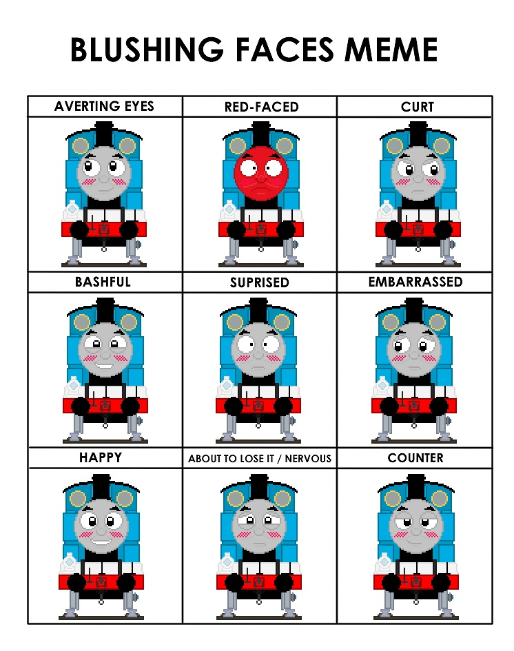 picture Thomas Memes Face thomas blushing faces meme by