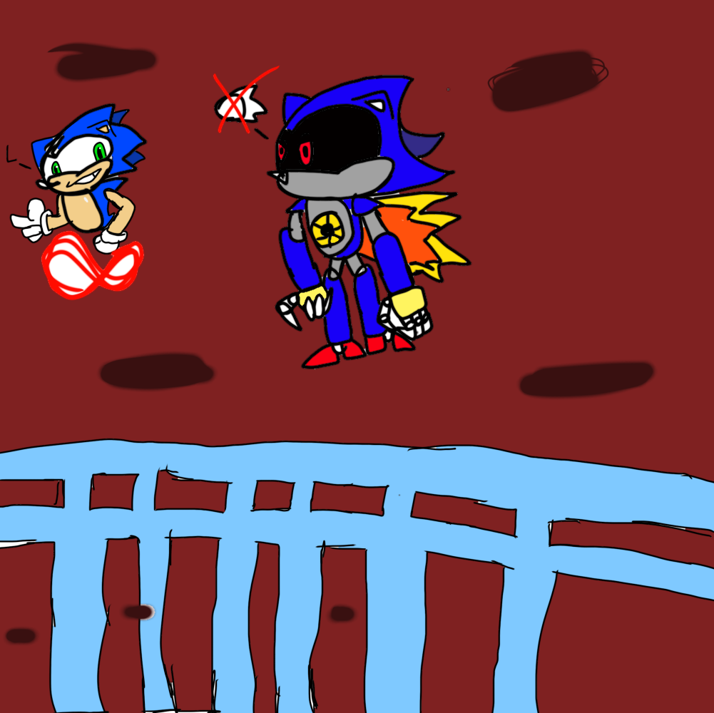 Sonic vs Sonic EXE by Stardust-Speedway on DeviantArt
