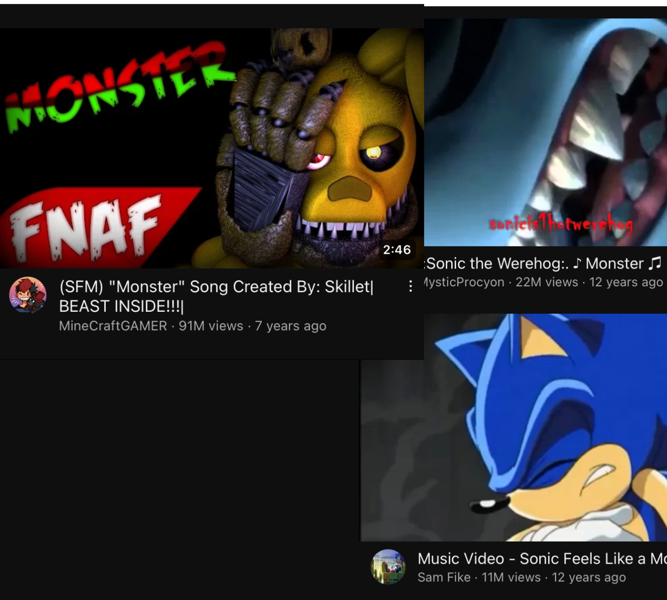 Sonic Feel Like a Monster - Music Video 