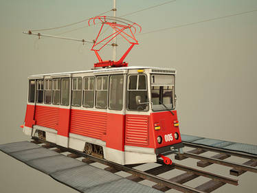 cartoon tram
