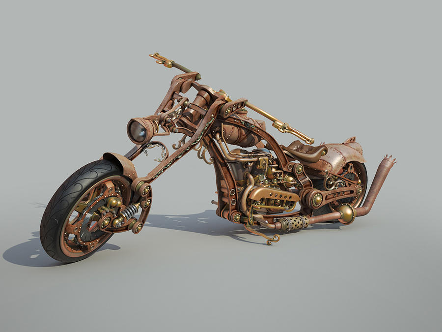 Chopper Steampunk style WIP 5