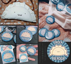 FOR SALE : Order Pieroga / stickers n pins (open)