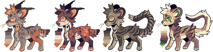 ADOPTS : lynxes and tigers (1/4 open, $10)