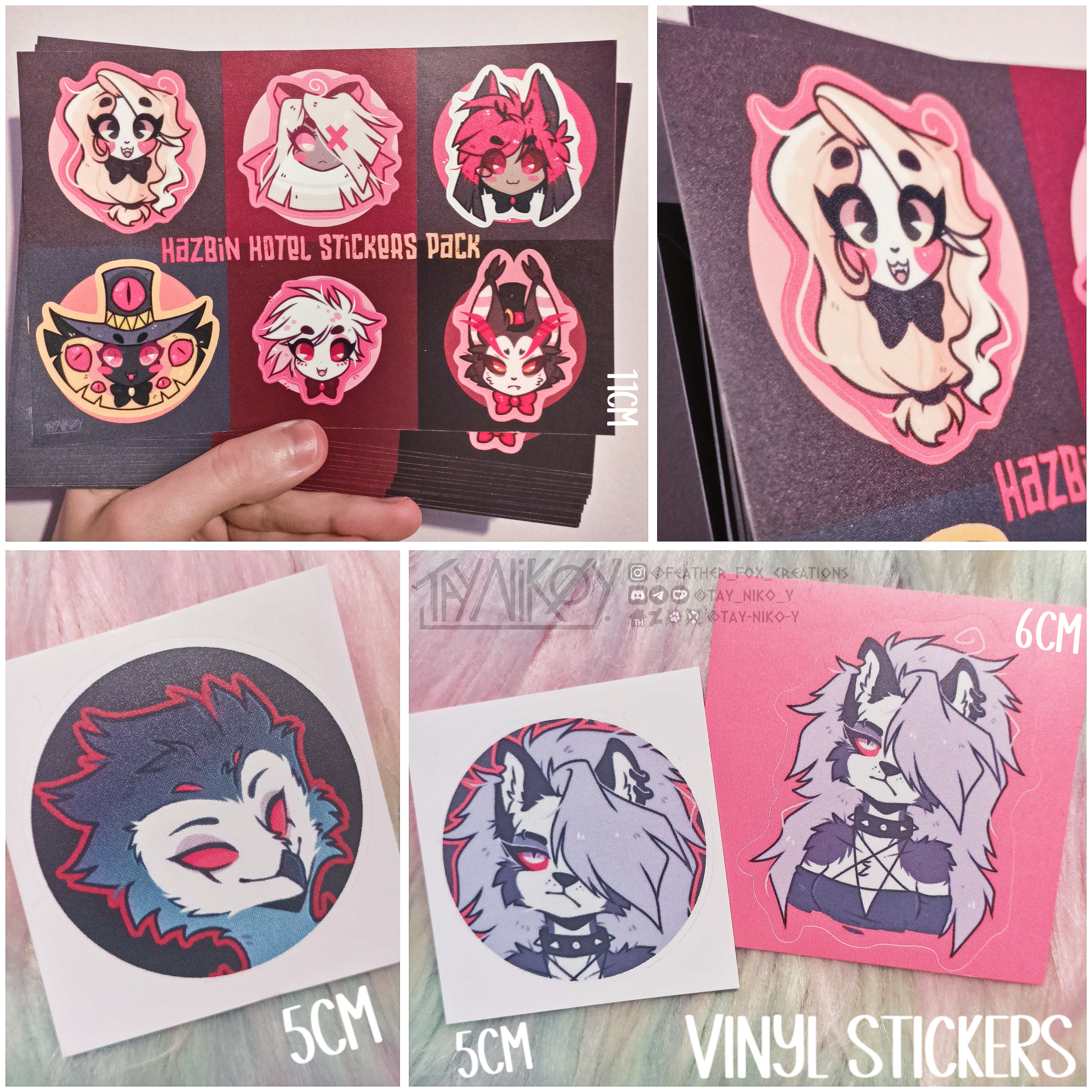 FOR SALE : Hazbin Hotel / Helluva Boss stickers
