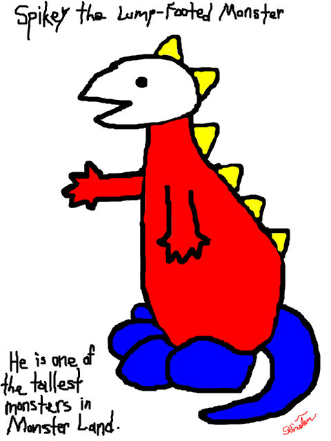 Lumpy Monster Spikey the Lump-Footed Monster by KirstenChocolate on DeviantArt