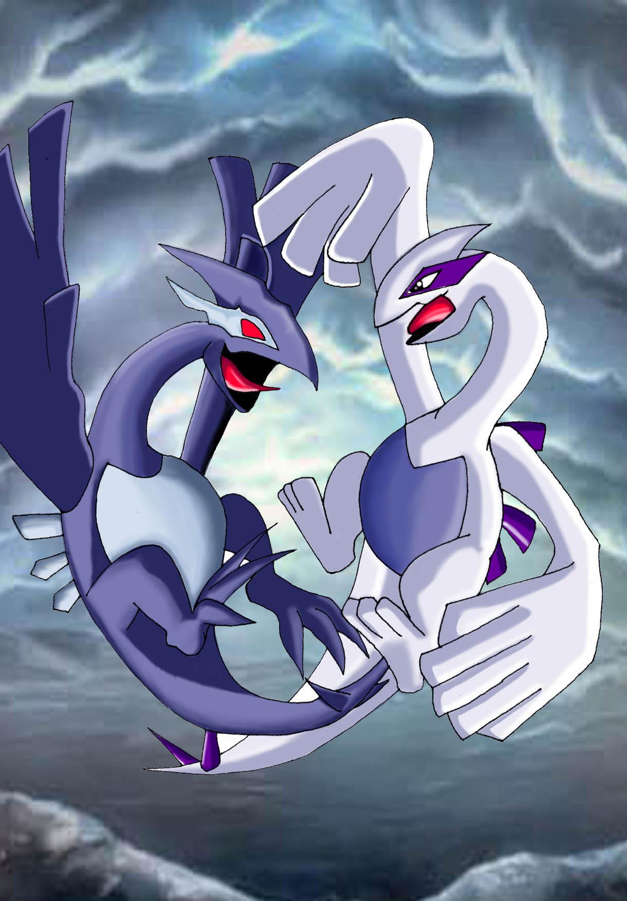 Lugia Vs Shadow Lugia by Academico on DeviantArt