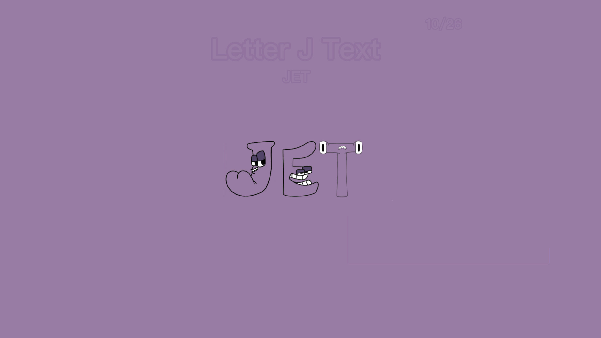 Alphabet Lore letter j | Sticker