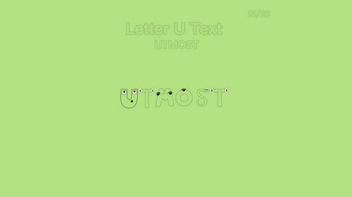 U Text Alphabet Lore - Letter U Text by HavePoint10 on DeviantArt