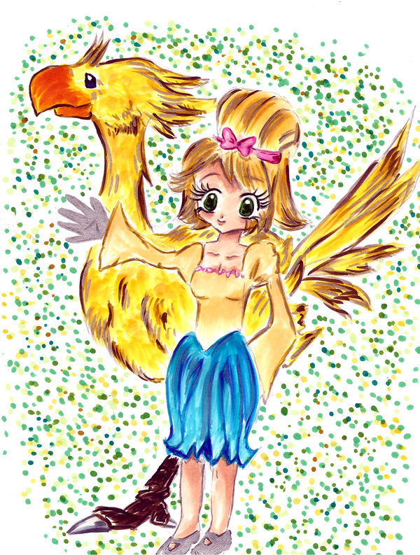 Chocobo Racing Girl Character chocobo girl by sarey-azalea-1990 on DeviantArt