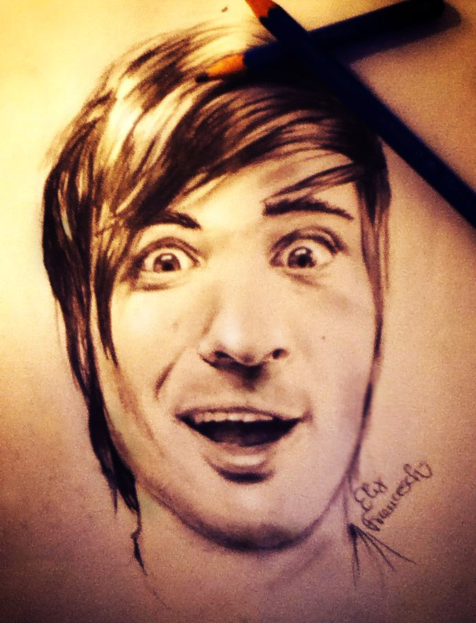 Anthony Padilla from Smosh portrait (rapid sketch)