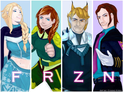 RWBY/Frozen Crossover: Team FRZN