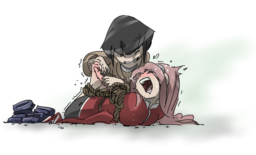 Hinata Tickle Tortures Sakura