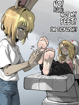 Pecan Tickles OC's Feet