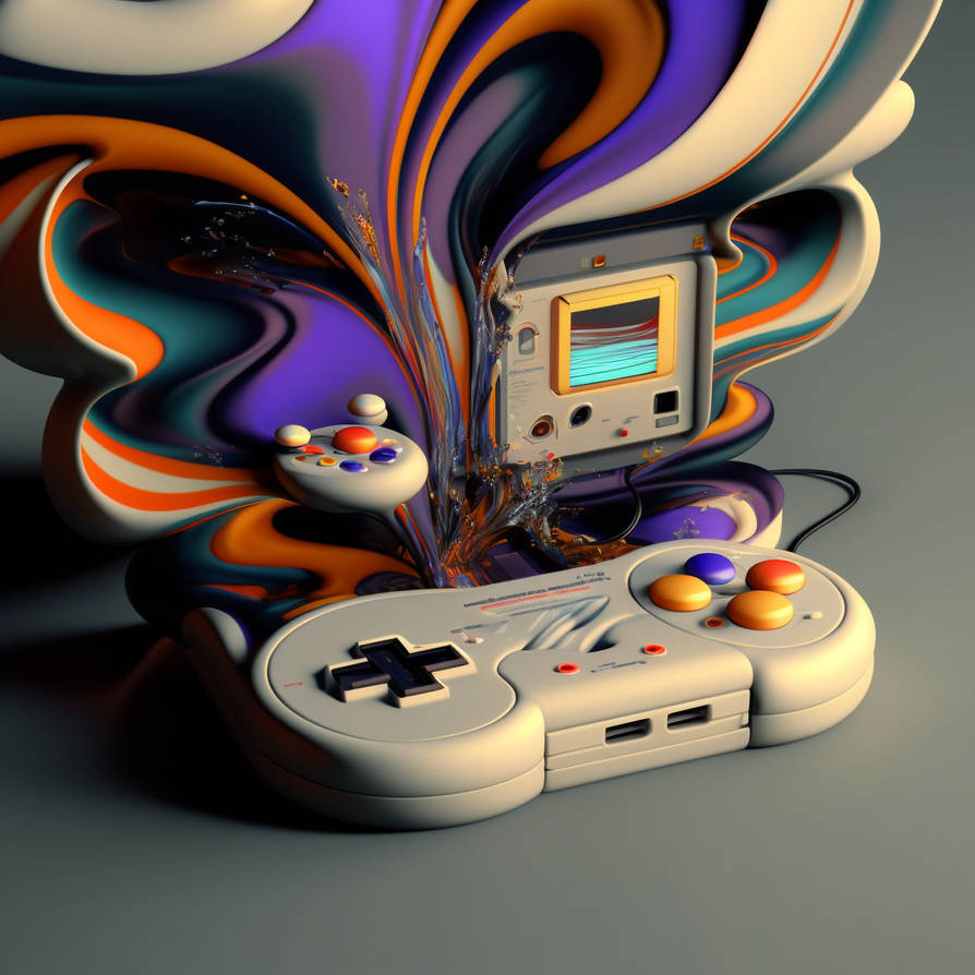 Abstract video game controller by prosiske on DeviantArt