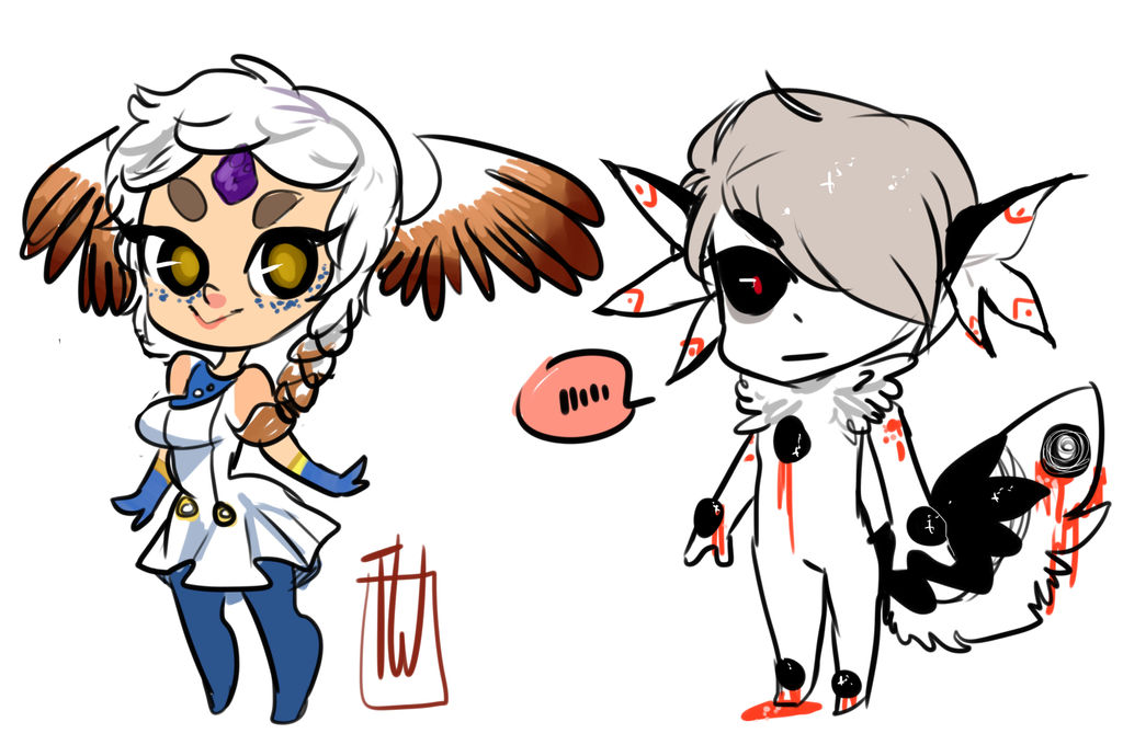 10 Usd Wings Galore Chibi Comm