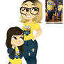 Lilmssm Chibi mom and daughter Minion commission