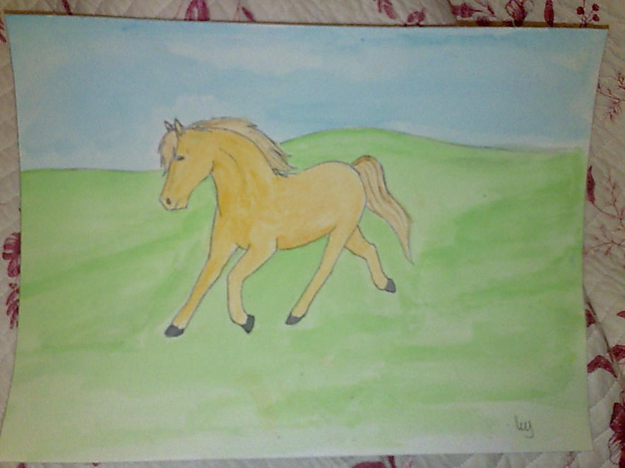 Watercolor horse