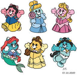 Care Bears as Disney Princesses