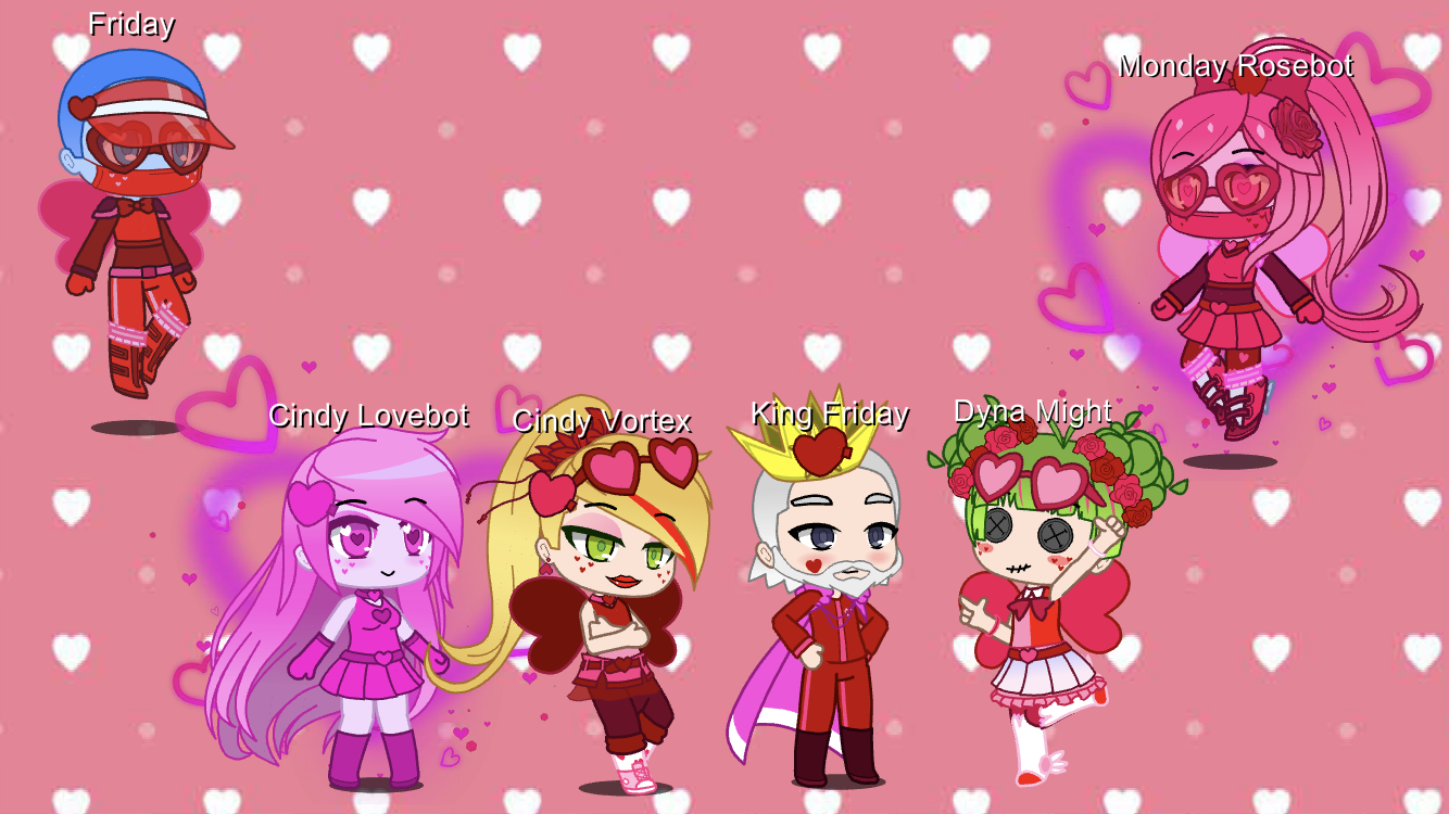 Valentine b-sides different designs (Made in gacha universal) : r/GachaClub